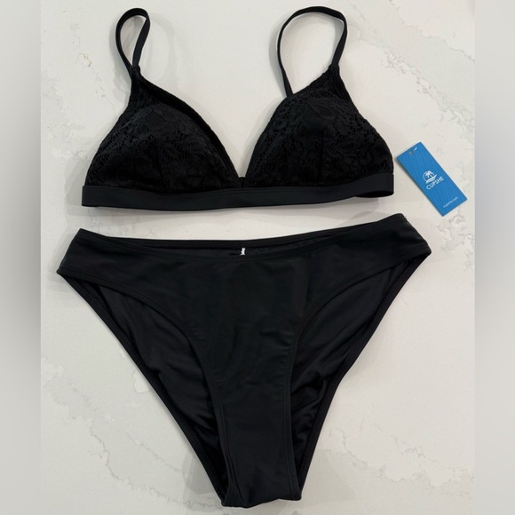 Cupshe Black Lace Bikini Set - Picture 1 of 4